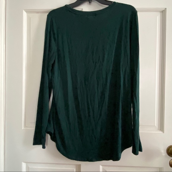 Old Navy Dark Green Long Sleeve T - Picture 2 of 3
